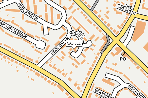 SA5 5EL map - OS OpenMap – Local (Ordnance Survey)