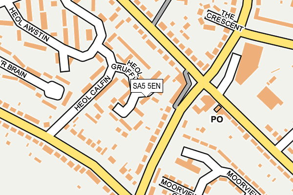 SA5 5EN map - OS OpenMap – Local (Ordnance Survey)