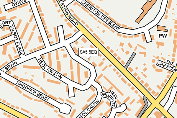 SA5 5EQ map - OS OpenMap – Local (Ordnance Survey)