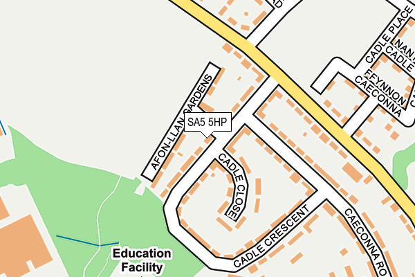 SA5 5HP map - OS OpenMap – Local (Ordnance Survey)