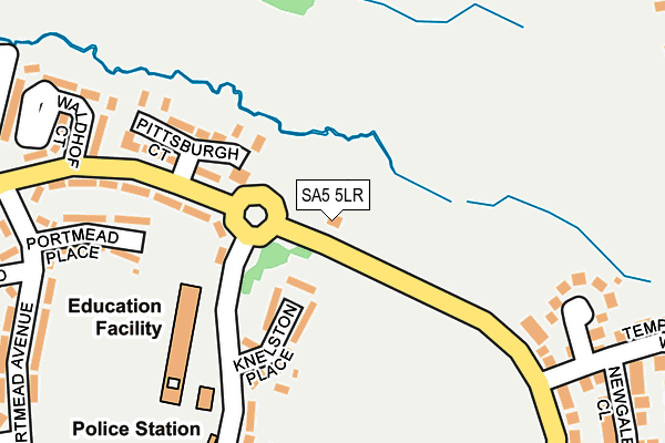SA5 5LR map - OS OpenMap – Local (Ordnance Survey)