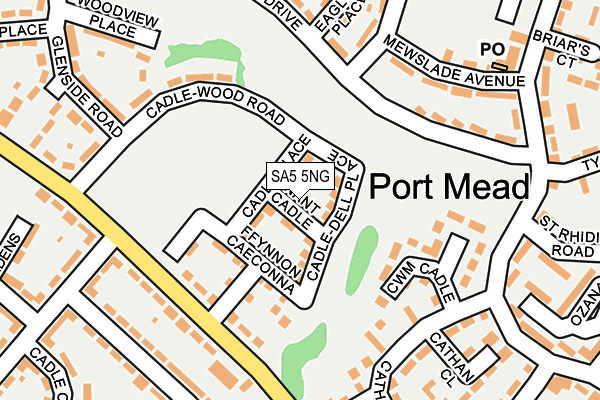 SA5 5NG map - OS OpenMap – Local (Ordnance Survey)