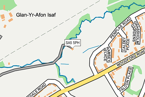 SA5 5PH map - OS OpenMap – Local (Ordnance Survey)