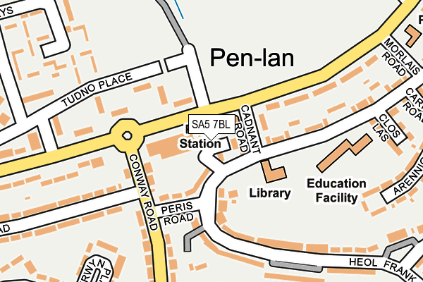 SA5 7BL map - OS OpenMap – Local (Ordnance Survey)