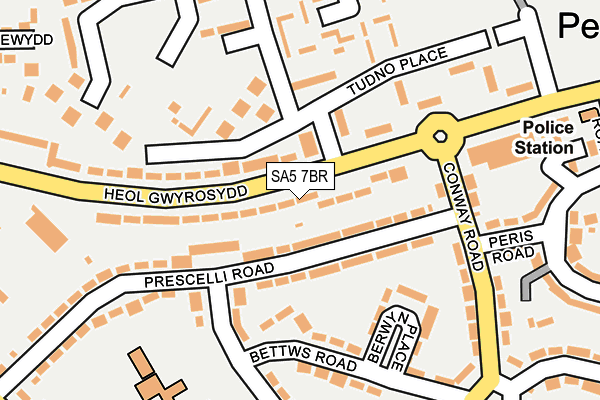 SA5 7BR map - OS OpenMap – Local (Ordnance Survey)