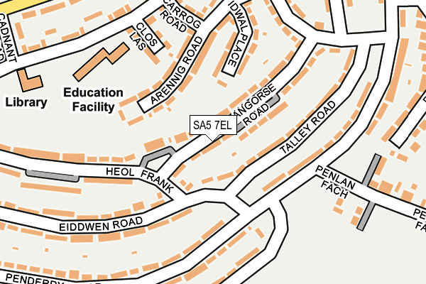 SA5 7EL map - OS OpenMap – Local (Ordnance Survey)