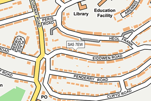SA5 7EW map - OS OpenMap – Local (Ordnance Survey)