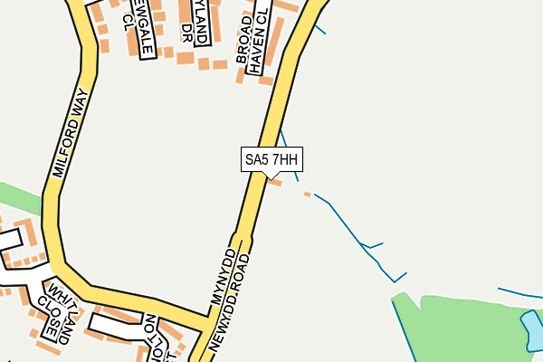 SA5 7HH map - OS OpenMap – Local (Ordnance Survey)