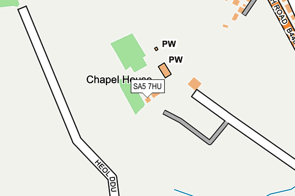 SA5 7HU map - OS OpenMap – Local (Ordnance Survey)