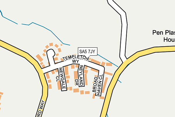 SA5 7JY map - OS OpenMap – Local (Ordnance Survey)