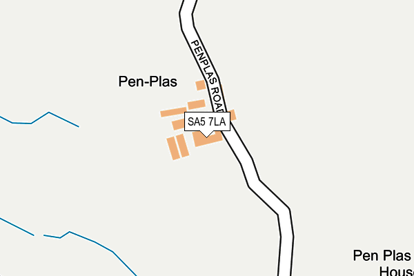 SA5 7LA map - OS OpenMap – Local (Ordnance Survey)