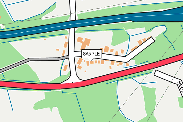 SA5 7LE map - OS OpenMap – Local (Ordnance Survey)