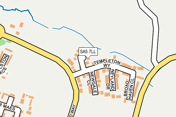 SA5 7LL map - OS OpenMap – Local (Ordnance Survey)