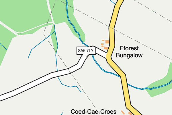 SA5 7LY map - OS OpenMap – Local (Ordnance Survey)