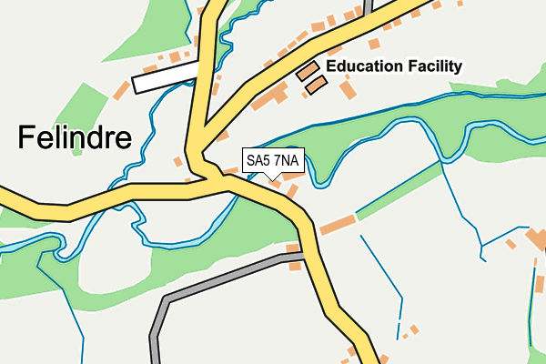 SA5 7NA map - OS OpenMap – Local (Ordnance Survey)