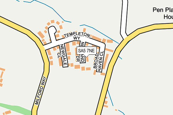 SA5 7NE map - OS OpenMap – Local (Ordnance Survey)