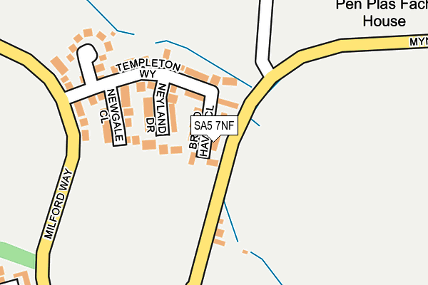 SA5 7NF map - OS OpenMap – Local (Ordnance Survey)