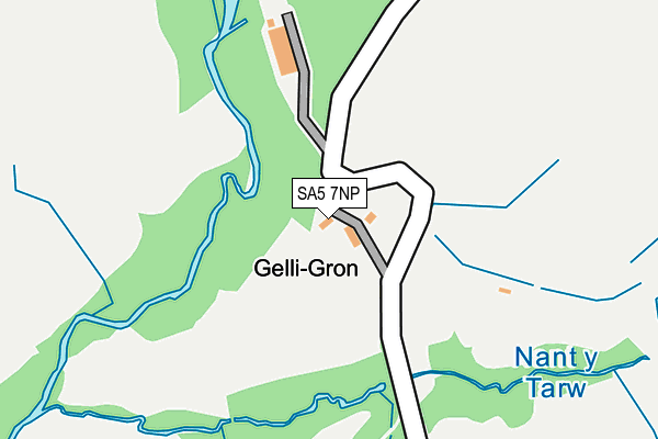 SA5 7NP map - OS OpenMap – Local (Ordnance Survey)