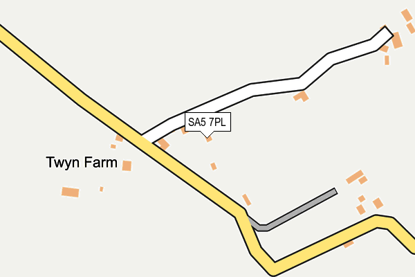SA5 7PL map - OS OpenMap – Local (Ordnance Survey)