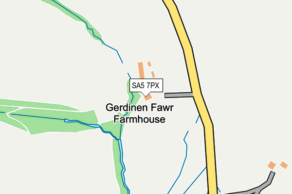 SA5 7PX map - OS OpenMap – Local (Ordnance Survey)