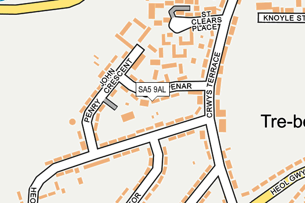 SA5 9AL map - OS OpenMap – Local (Ordnance Survey)