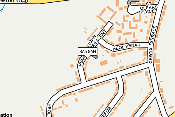 SA5 9AN map - OS OpenMap – Local (Ordnance Survey)