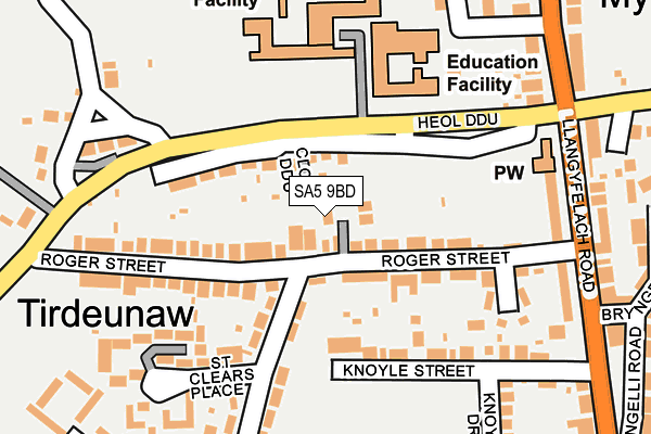 SA5 9BD map - OS OpenMap – Local (Ordnance Survey)