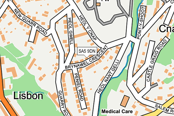 SA5 9DN map - OS OpenMap – Local (Ordnance Survey)