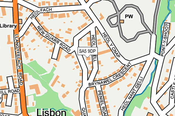 SA5 9DP map - OS OpenMap – Local (Ordnance Survey)