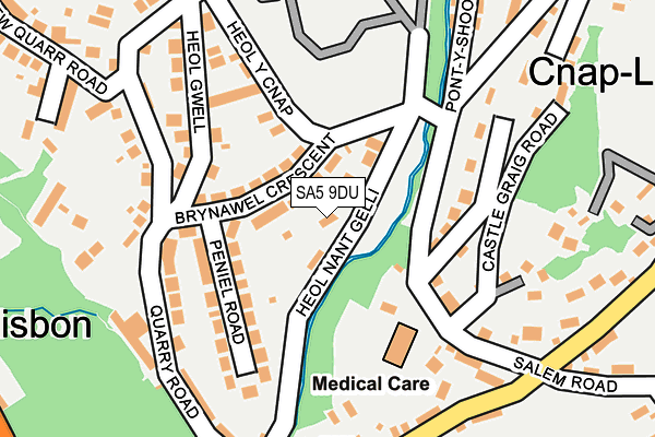 SA5 9DU map - OS OpenMap – Local (Ordnance Survey)
