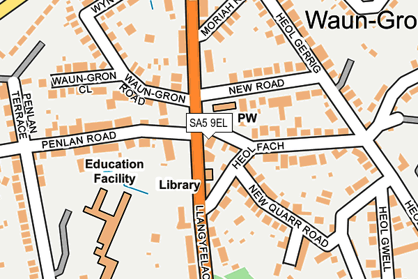 SA5 9EL map - OS OpenMap – Local (Ordnance Survey)