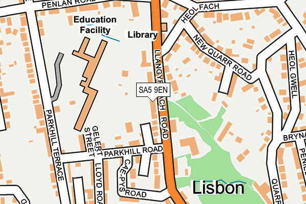 SA5 9EN map - OS OpenMap – Local (Ordnance Survey)