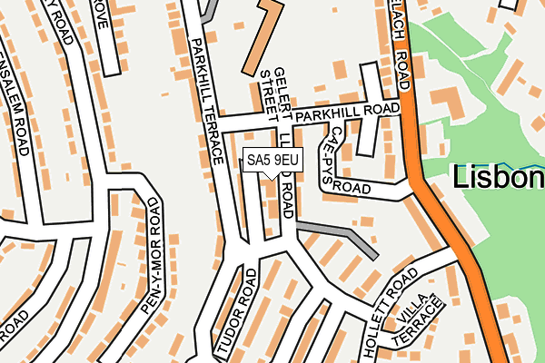 SA5 9EU map - OS OpenMap – Local (Ordnance Survey)