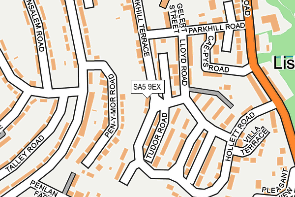 SA5 9EX map - OS OpenMap – Local (Ordnance Survey)