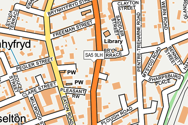 SA5 9LH map - OS OpenMap – Local (Ordnance Survey)