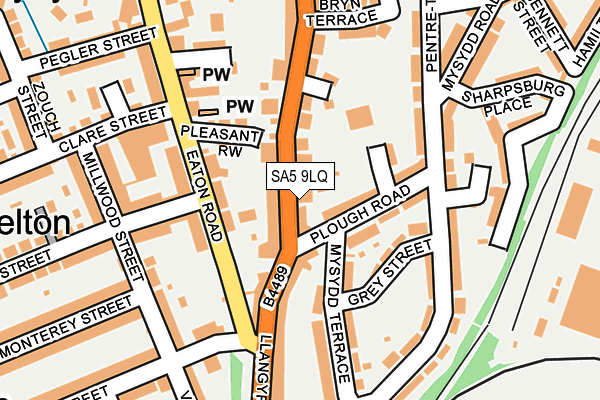 SA5 9LQ map - OS OpenMap – Local (Ordnance Survey)