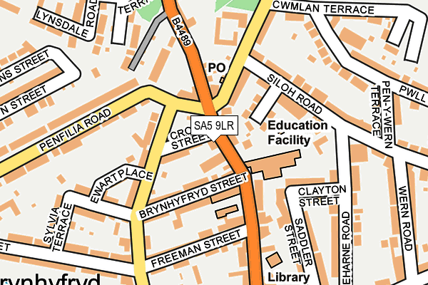 SA5 9LR map - OS OpenMap – Local (Ordnance Survey)