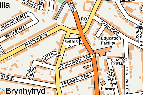 SA5 9LS map - OS OpenMap – Local (Ordnance Survey)