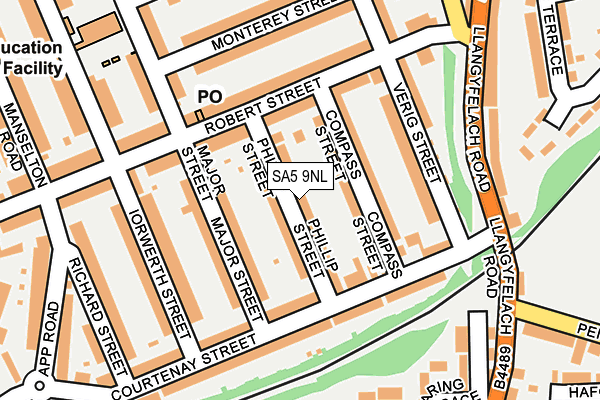 SA5 9NL map - OS OpenMap – Local (Ordnance Survey)