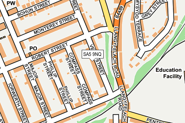 SA5 9NQ map - OS OpenMap – Local (Ordnance Survey)