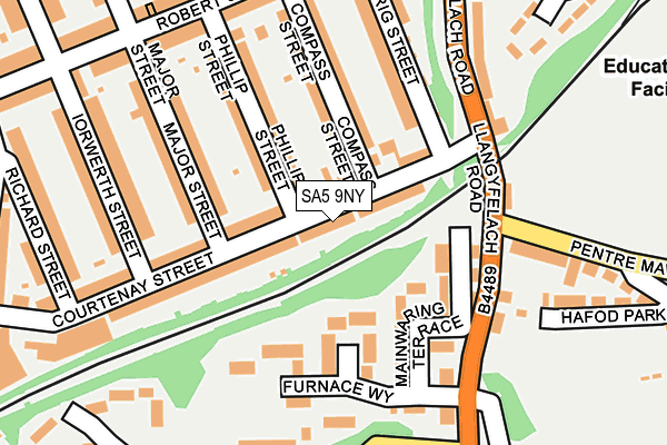 SA5 9NY map - OS OpenMap – Local (Ordnance Survey)