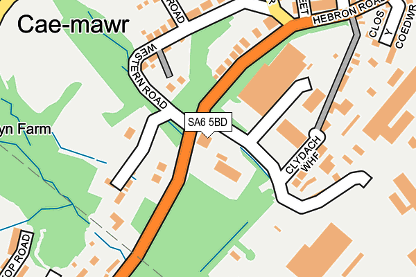 SA6 5BD map - OS OpenMap – Local (Ordnance Survey)