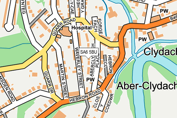 SA6 5BU map - OS OpenMap – Local (Ordnance Survey)