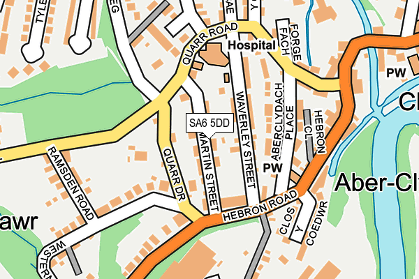 SA6 5DD map - OS OpenMap – Local (Ordnance Survey)