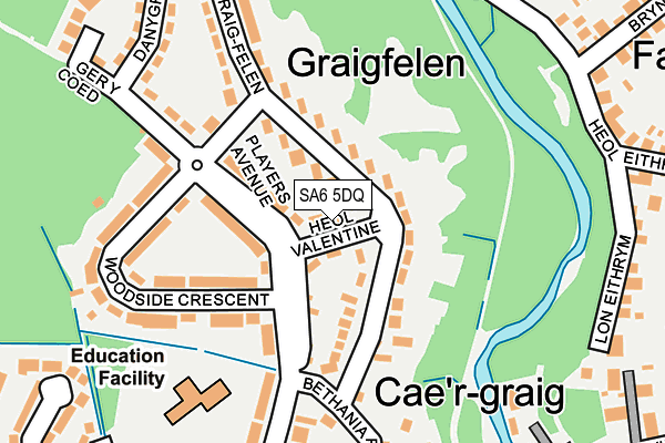 SA6 5DQ map - OS OpenMap – Local (Ordnance Survey)