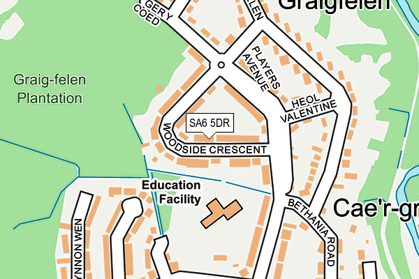 SA6 5DR map - OS OpenMap – Local (Ordnance Survey)