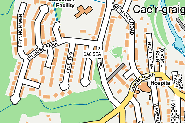 SA6 5EA map - OS OpenMap – Local (Ordnance Survey)