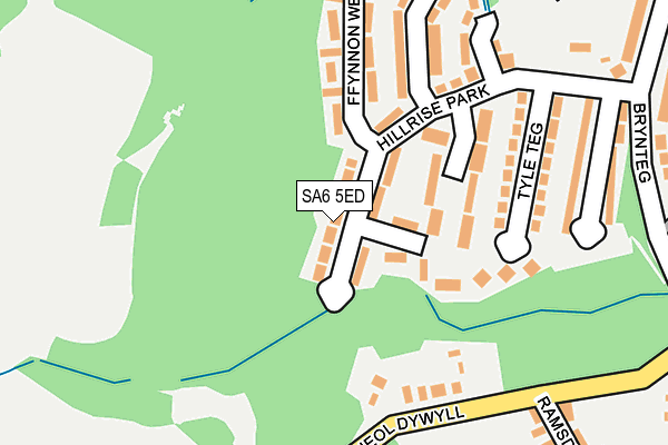 SA6 5ED map - OS OpenMap – Local (Ordnance Survey)