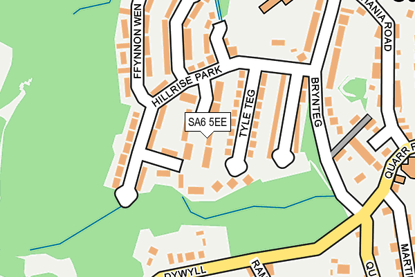 SA6 5EE map - OS OpenMap – Local (Ordnance Survey)