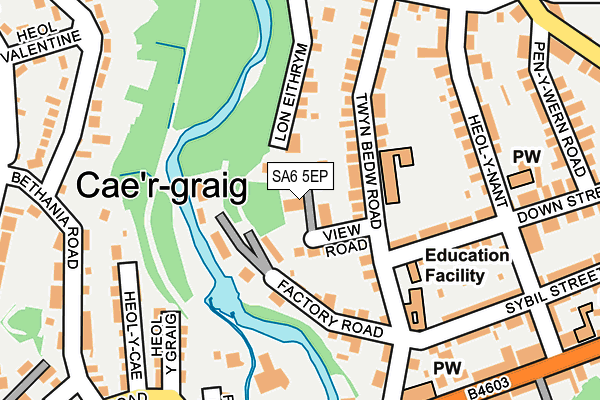 SA6 5EP map - OS OpenMap – Local (Ordnance Survey)